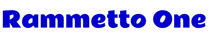 Rammetto One font